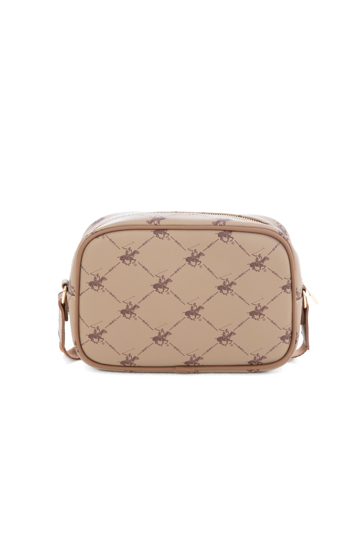Beverly Hills Polo Club-Damska lekka torba na ramię taupe - 05BHPC07 4