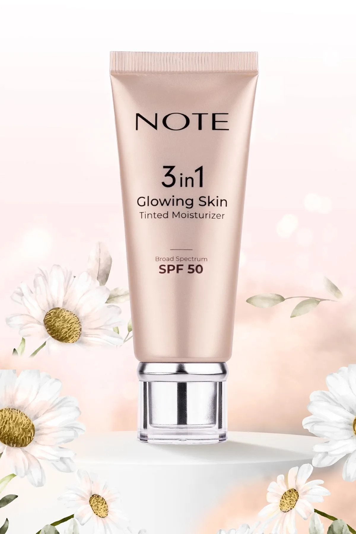 Yaz Işıltısı 3'lü Makyaj Seti - 3 in 1 Glowing Skin / Drop Highlighter 03 / Real Look Maskara