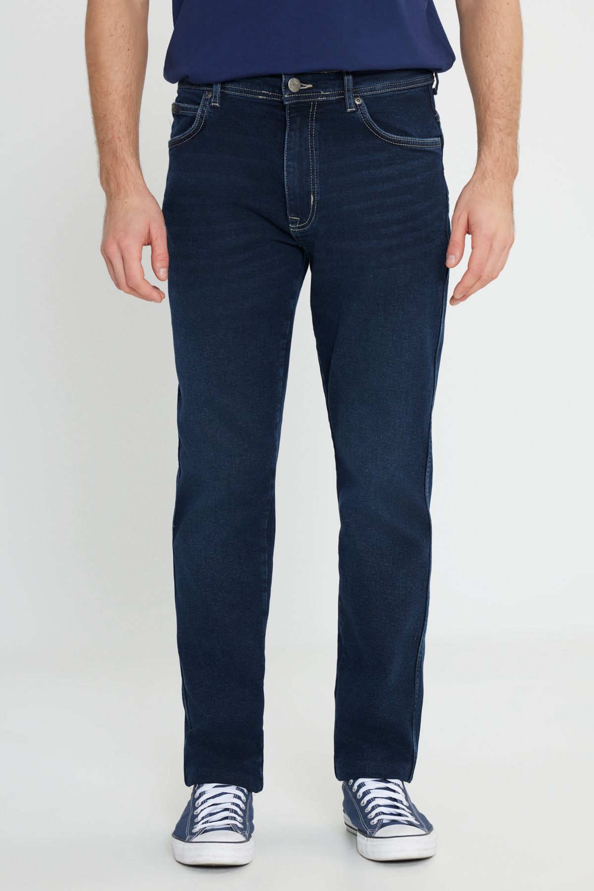 شلوار جین آبی مردانه تگزاس باریک و کمر انعطاف پذیر Wrangler