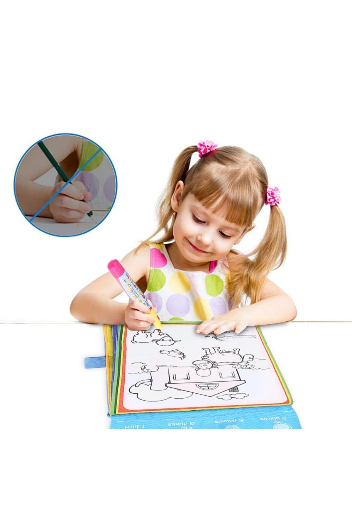 Hyd Oyuncak Sihirli Boyama Kitabı Hayvanlar Eğitici Boyama Kitabı Eğitici Oyun Kitabı fotoğrafı 3 (önizleme)