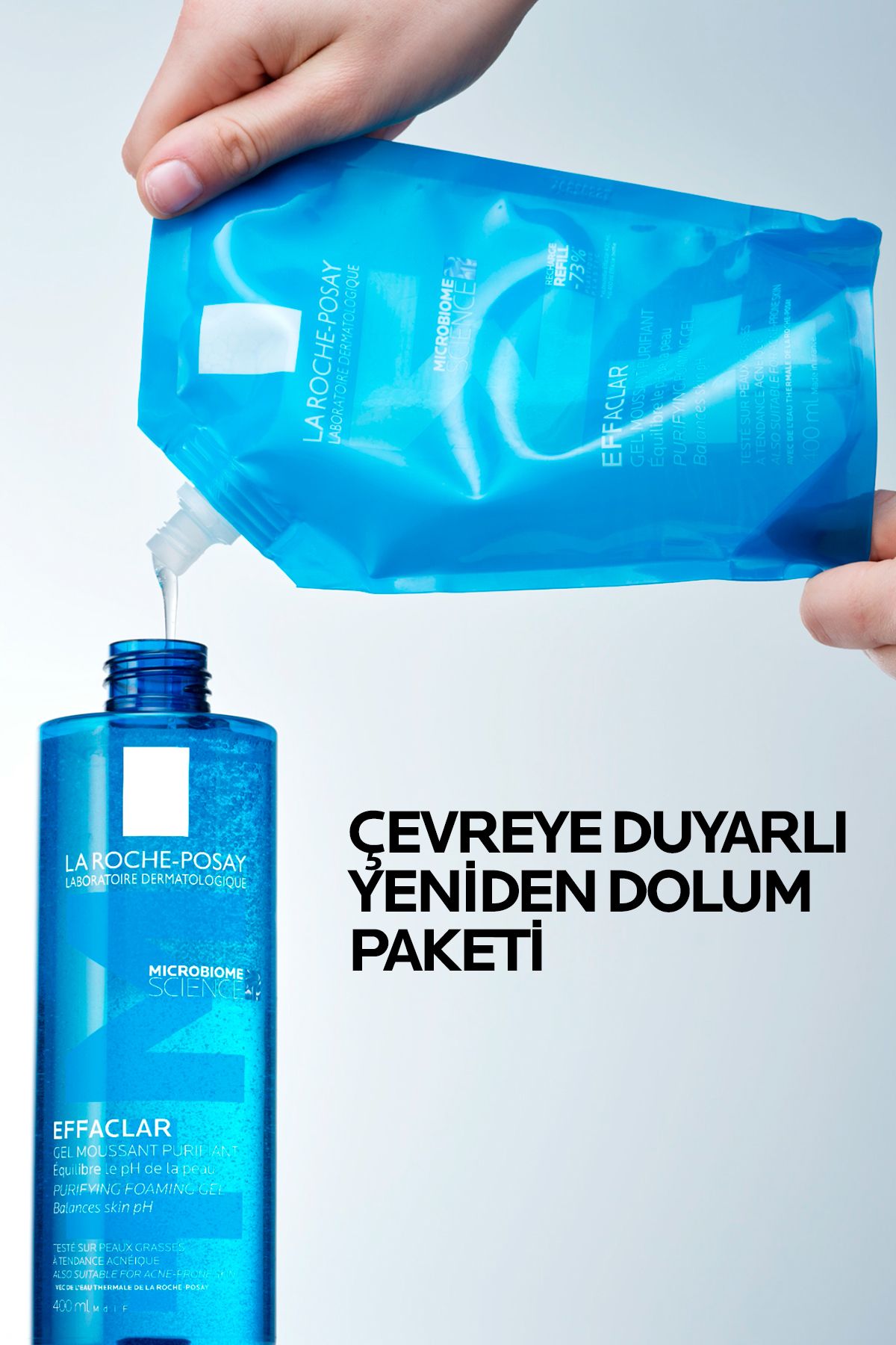 ست مراقبت از پوست برای پوست های چرب: Effaclar Gel Refill Pack 400ml و آب حرارتی 50ml La Roche Posay