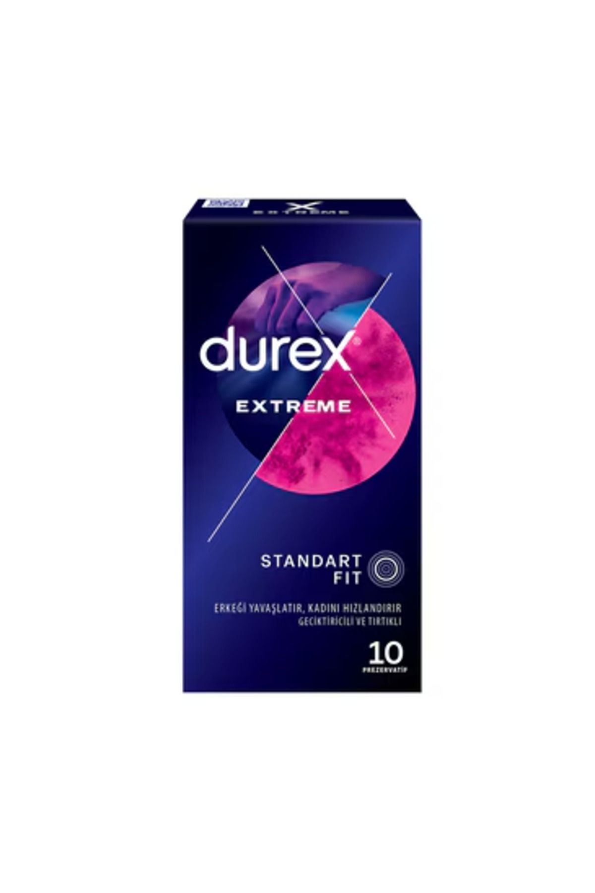 Durex Extreme 10 Adet Prezervatif + Hediye Diş Beyazlatıcı Köpük