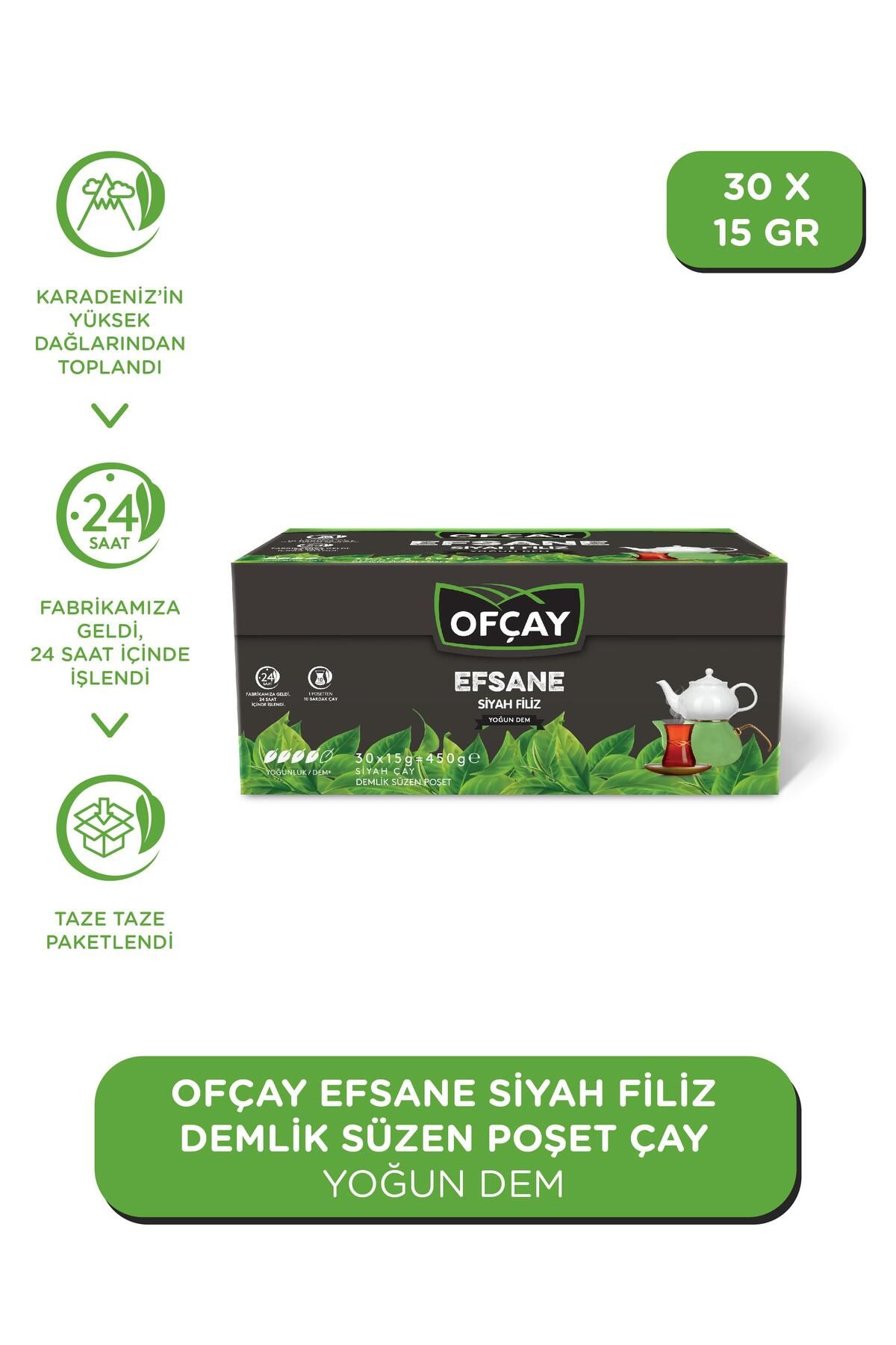 Ofçay Efsane Filiz 30 X 15gr Demlik Poşet Çay