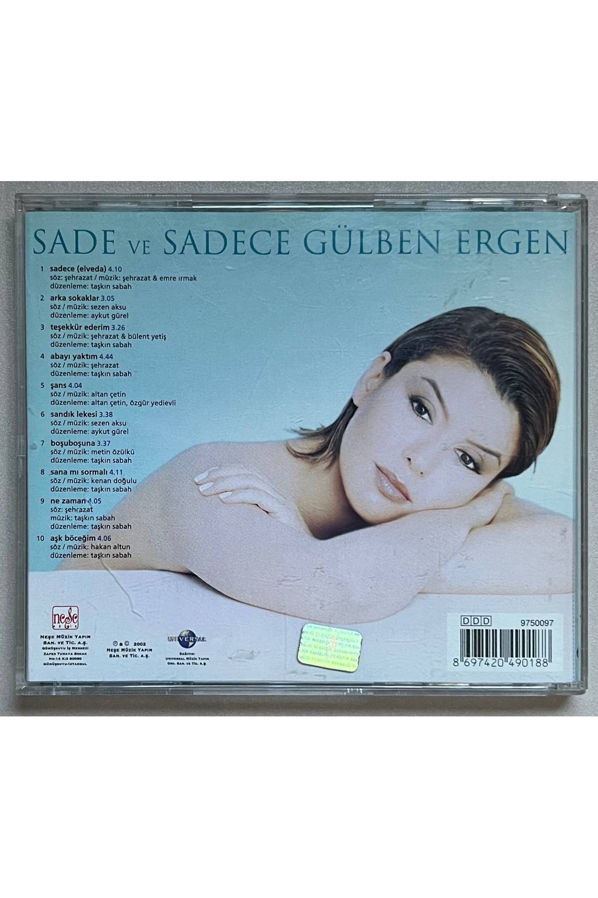Plakevi İzmir-Gülben Ergen Sade and Only Gülben Ergen Cd (Original Period Edition Cd) 2