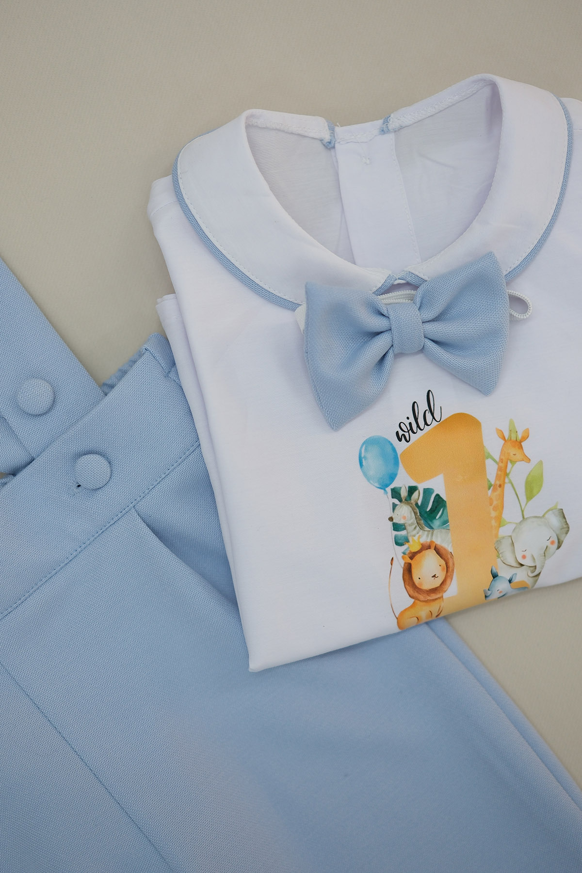 annerüyası 1 YAŞ SAFARİ BASKILI SALOPET TAKIM fotoğrafı 7 (önizleme)