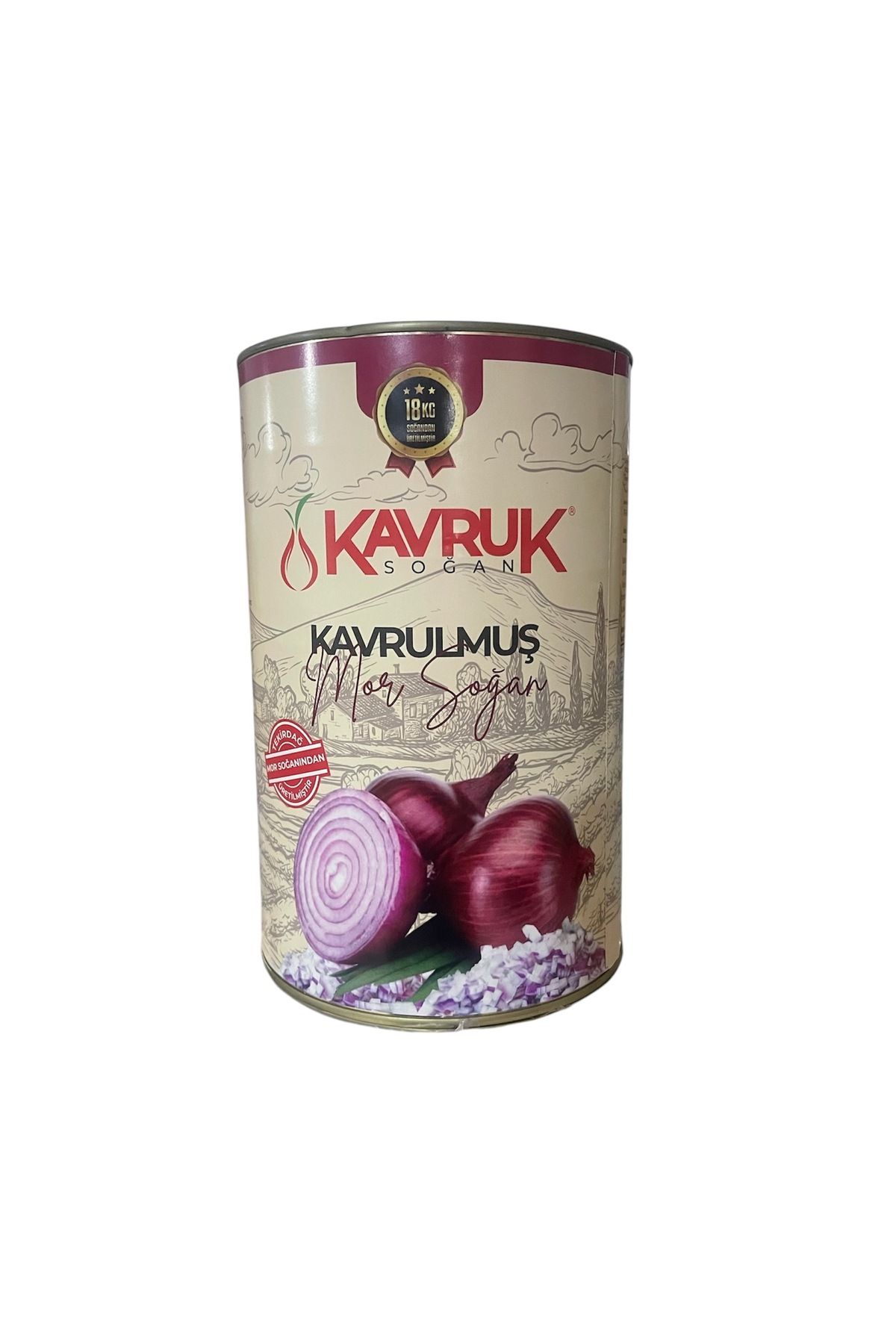 OVALEZZ KAVRUK KAVRULMUŞ MOR SOĞAN KONSERVE 4000 GR