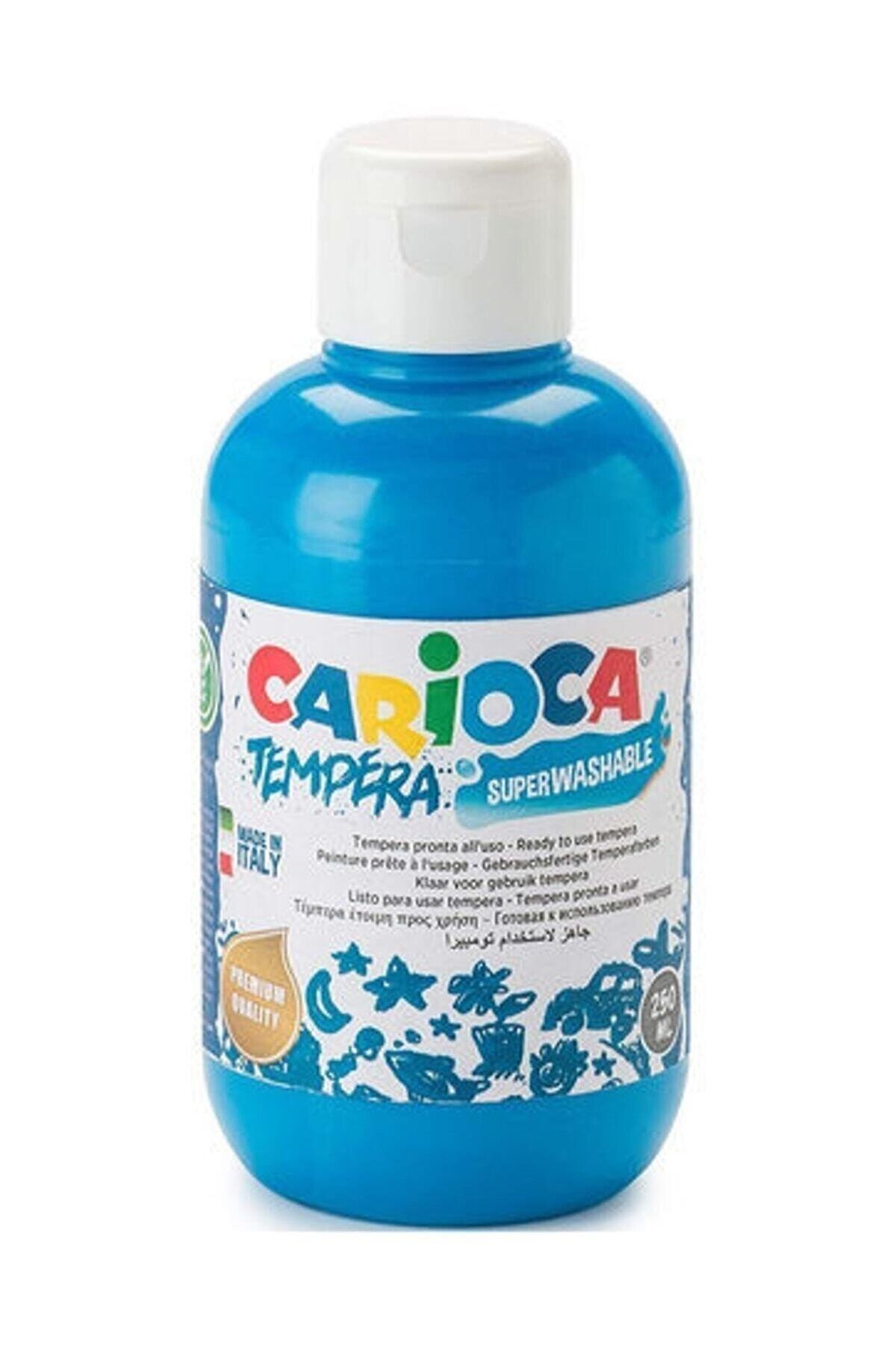 CARIOCA Tempera Suluboya Süper Yıkanabilir Mavi 250 Ml.