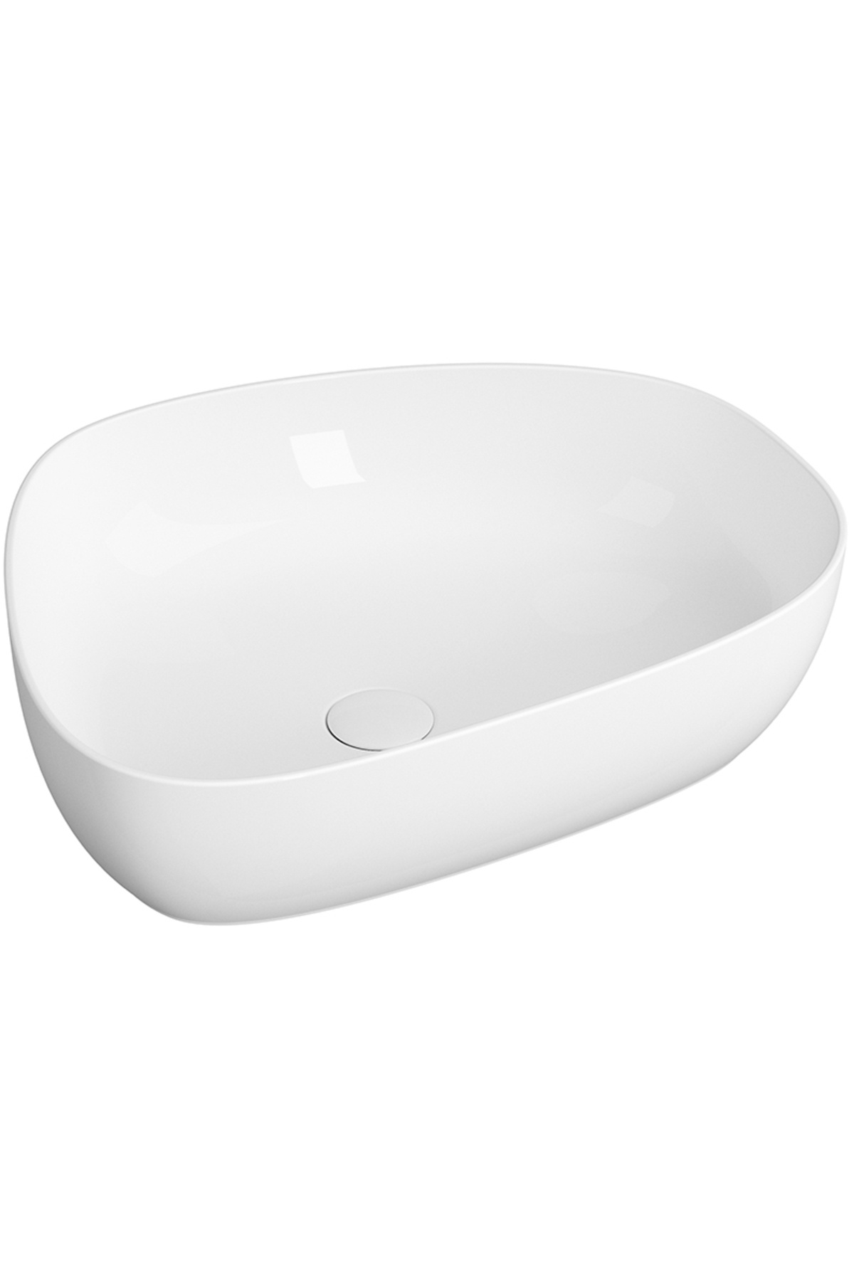 VitrA Outline 5991b403-0016 Asimetrik Lavabo, Clean, 56 Cm, Beyaz