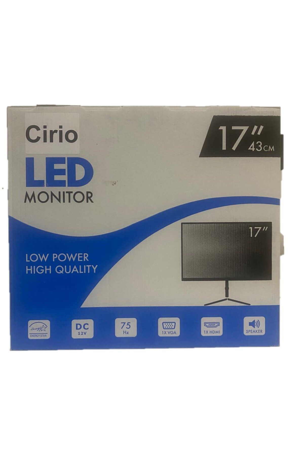 crios CRİO 17'' Hd Led Cctv Monitör Vga-Hdmı- Girişli Hoparlörlü Kare Monitör