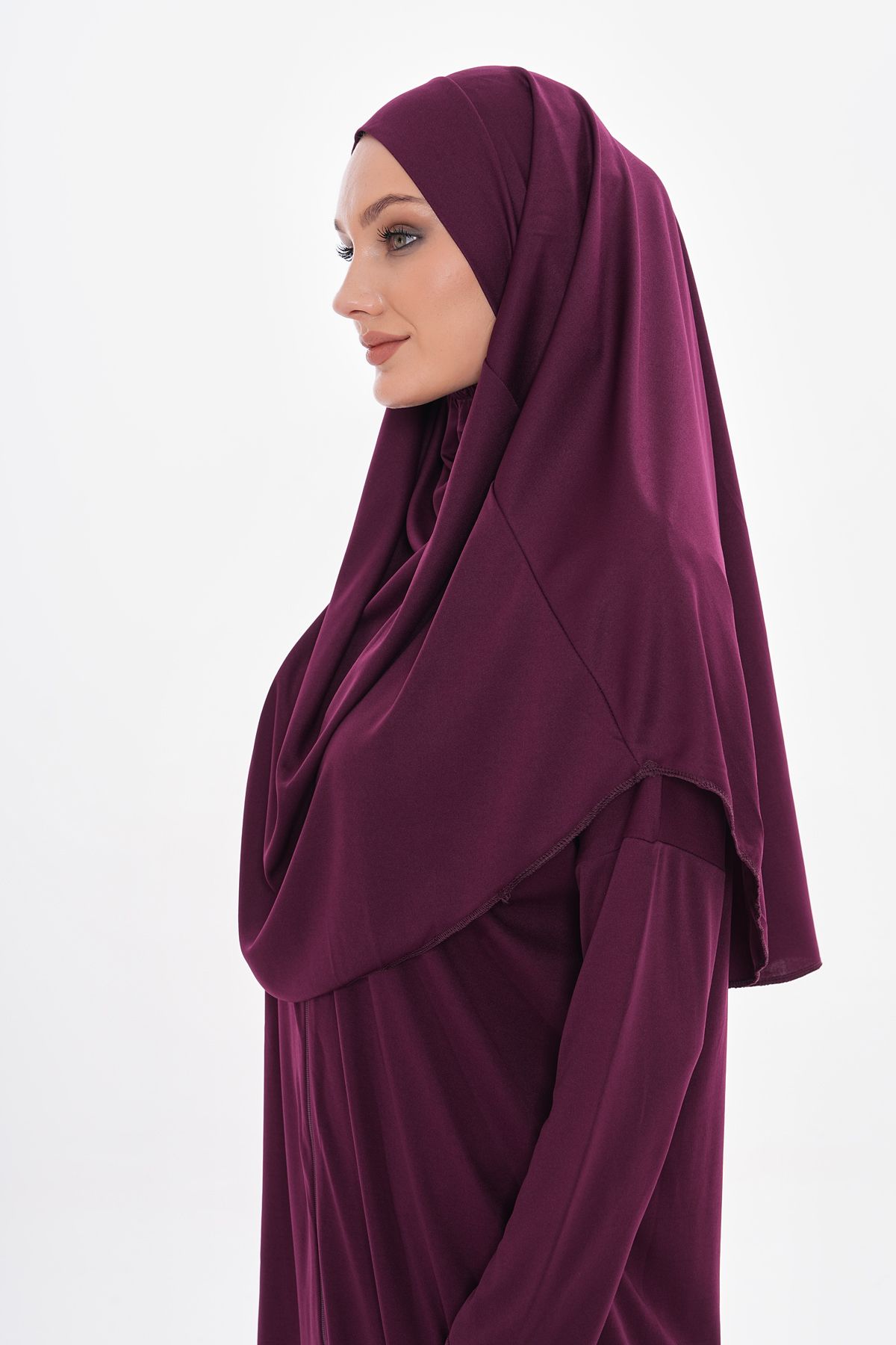 medipek-One-Piece Prayer Dress with Zippered Hijab 7