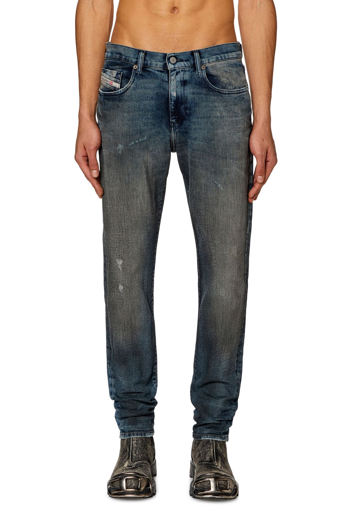 شلوار جین آبی مردانه Slim Fit Blue Jean 2019 D Trukt Diesel