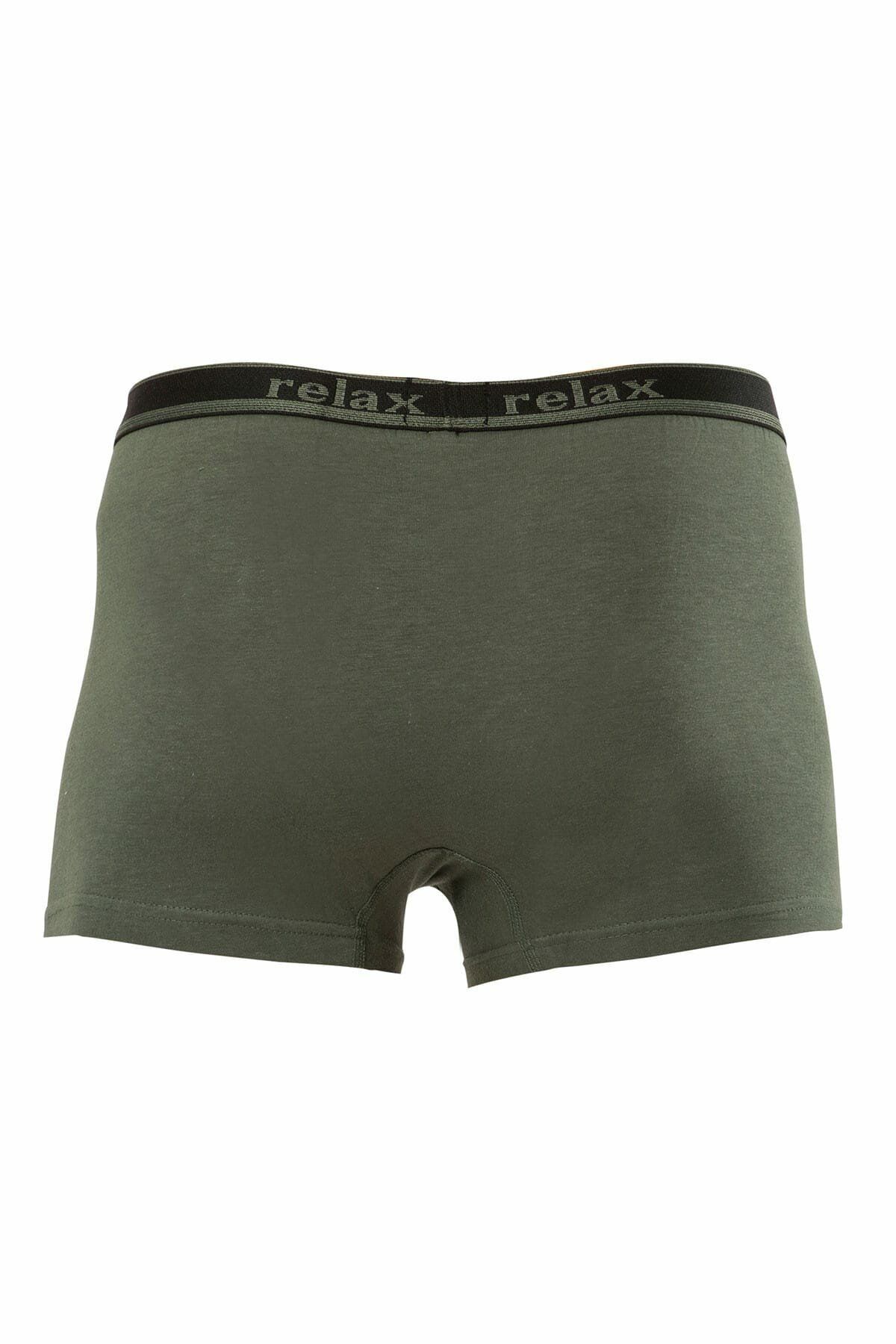 Anıt-1268 Khaki 3 kusy Relax Cotton Flexibilné pánske boxerky 2