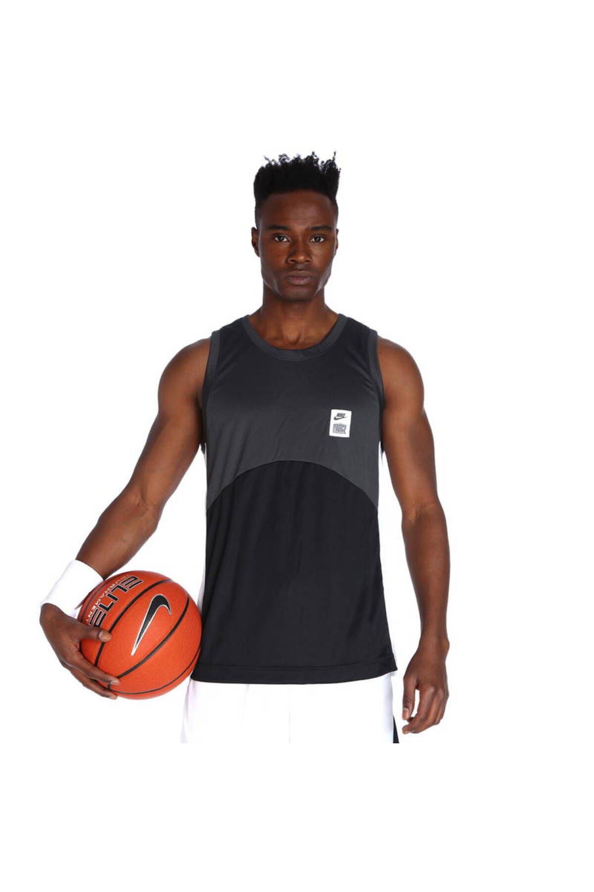 Nike-Men's Gray Basketball Jersey Dri-Fit Starting5 Jsy - Dq5828-070 Style Sportswear 1