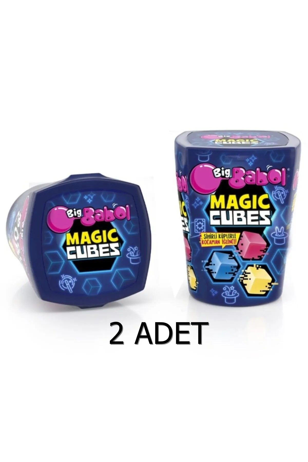 Vivident Big Babol Magic Cubes Karışık Meyve Aromalı Balonlu Sakız 25g (2 ADET)