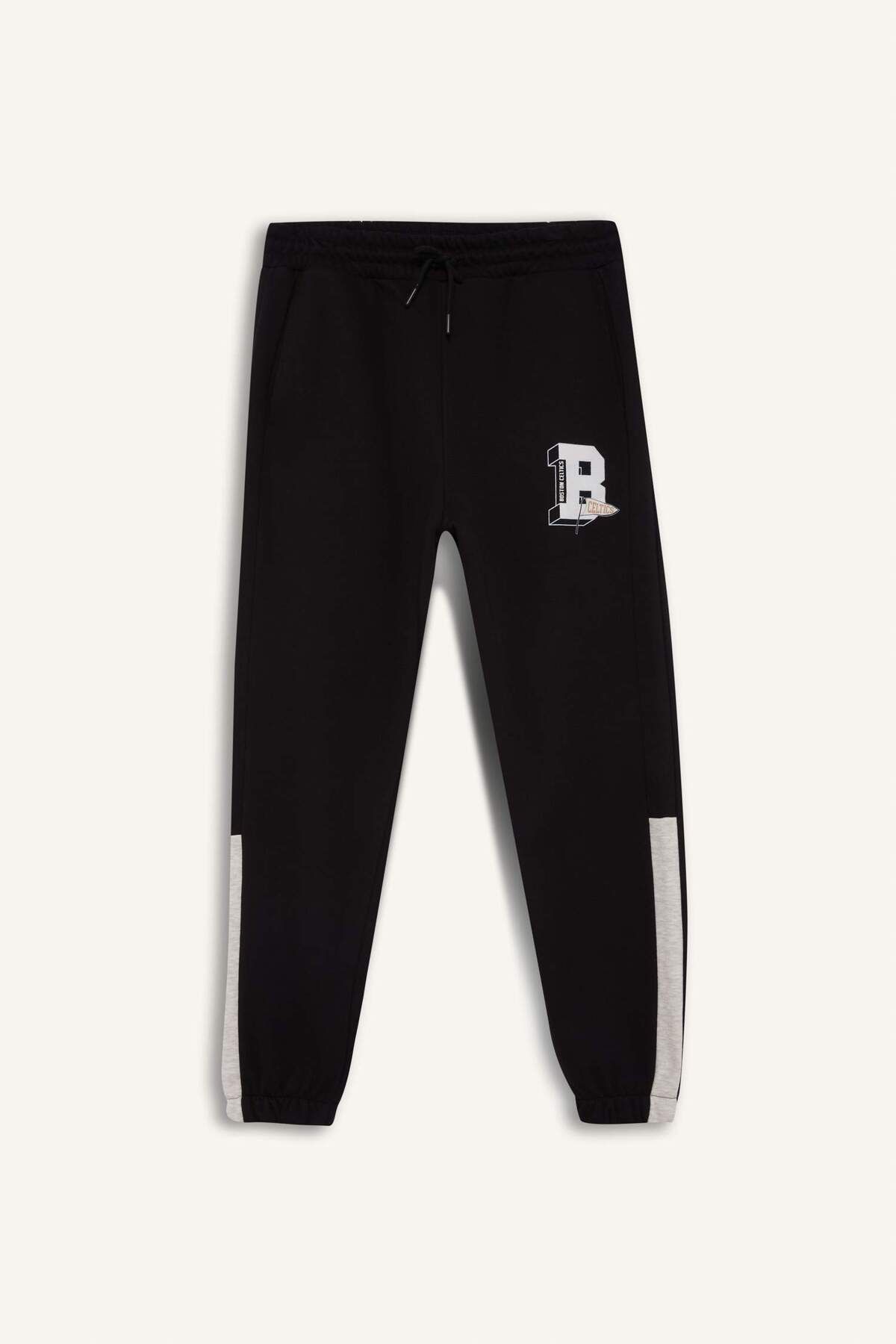 DeFacto-Nba Boston Celtics Standard Fit με κορδόνι στη μέση με τσέπες Jogger Sweatpants D1562ax24wn 1