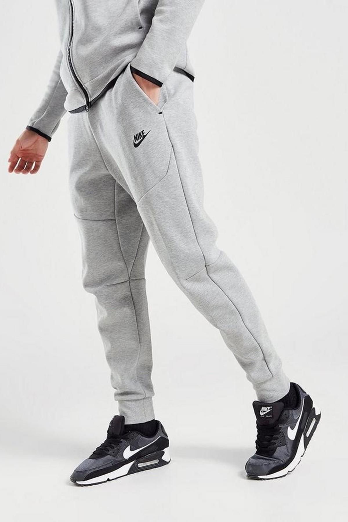 Nike Sportswear Tech Fleece Jogger Pants Grey E ofman Alt Gri Fiyat Yorumlar Trendyol