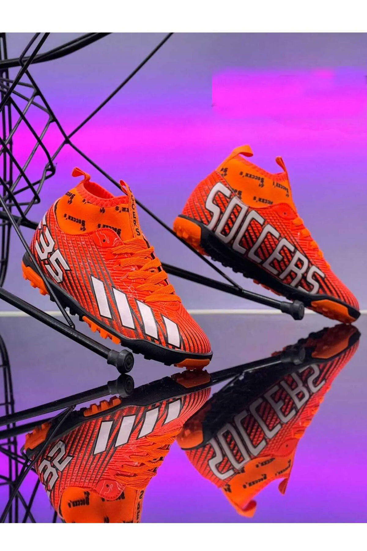 AlbiShoes Çocuk Genç Erkek Soccer F35 Dişsiz Çim Krampon Halısaha Erkek Futbol Ayakkabısı (27-44)