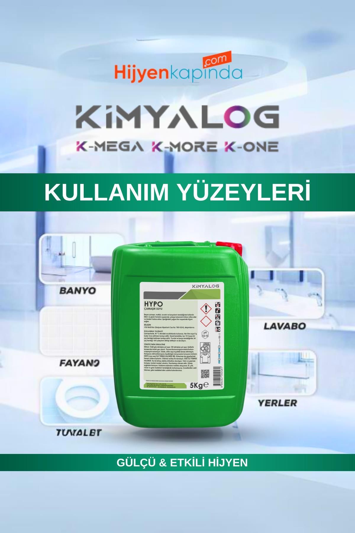 Kimyalog Hypo Ultra Ultra Kıvamlı Çamaşır Suyu Güçlü Etkili 5 Kg