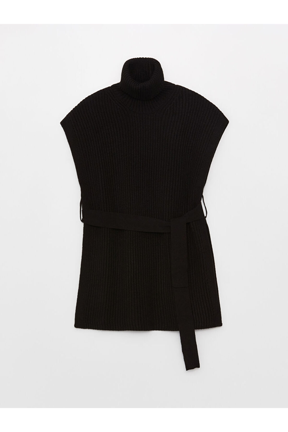 LC Waikiki-LCW Modest Rollkragenpullover, einfarbig, übergroß, Damen-Strickpullover 6