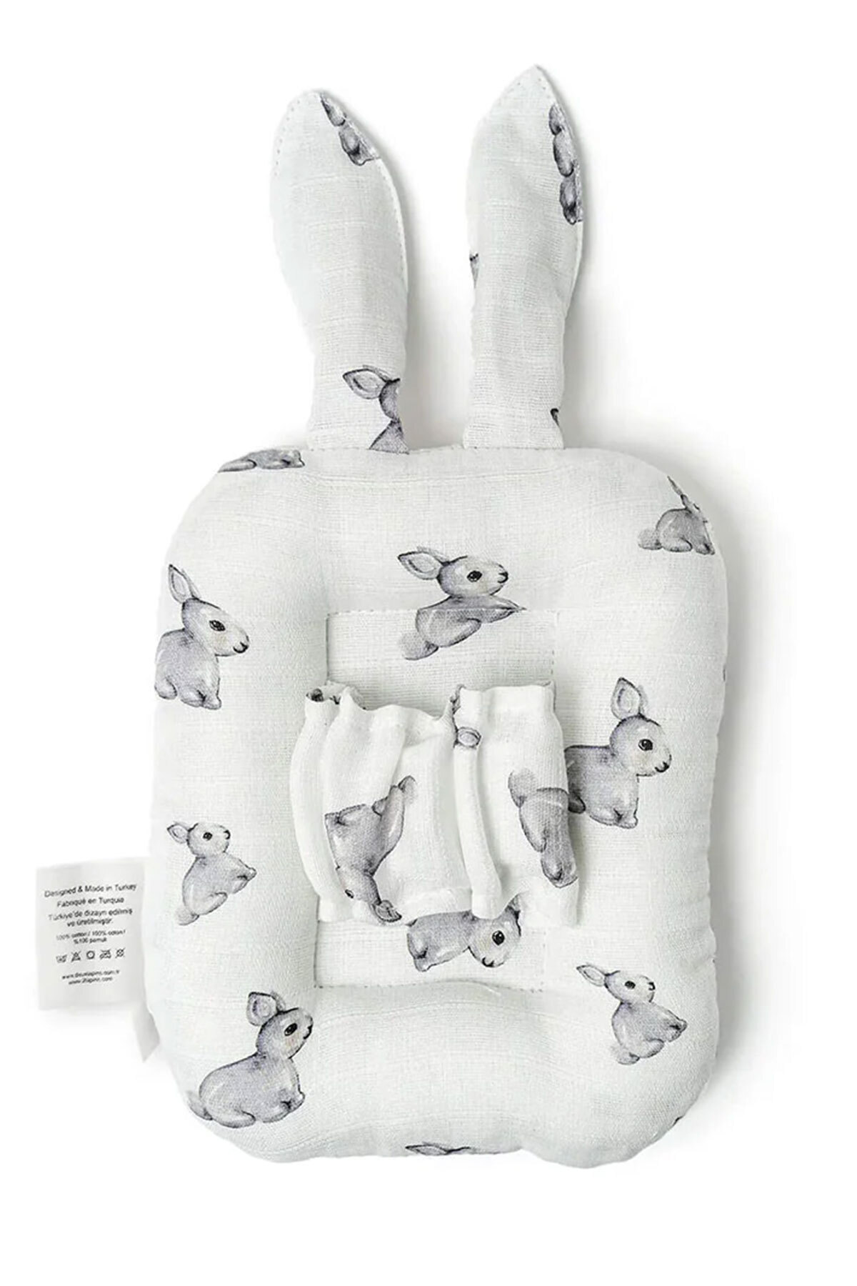 Deux Lapins Anne Müslin Emzirme Yastığı Iconique Lapin fotoğrafı 2 (önizleme)