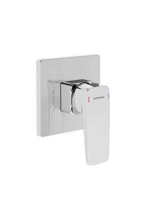 Artema Root Square A42751 Ankastre Duş Bataryası, Sıva Üstü, Krom