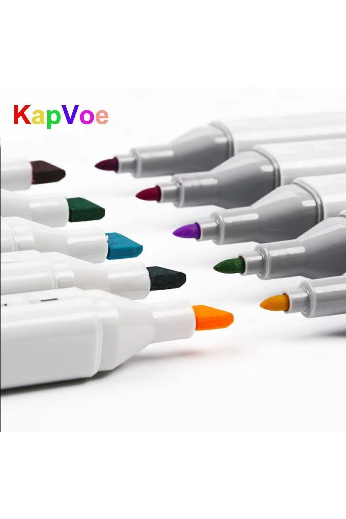 KAPVOE-168-Piece Double Tip Touch Marker Art Design Kurecolor Twin Marker Pen Set Portable Bag Imported 6