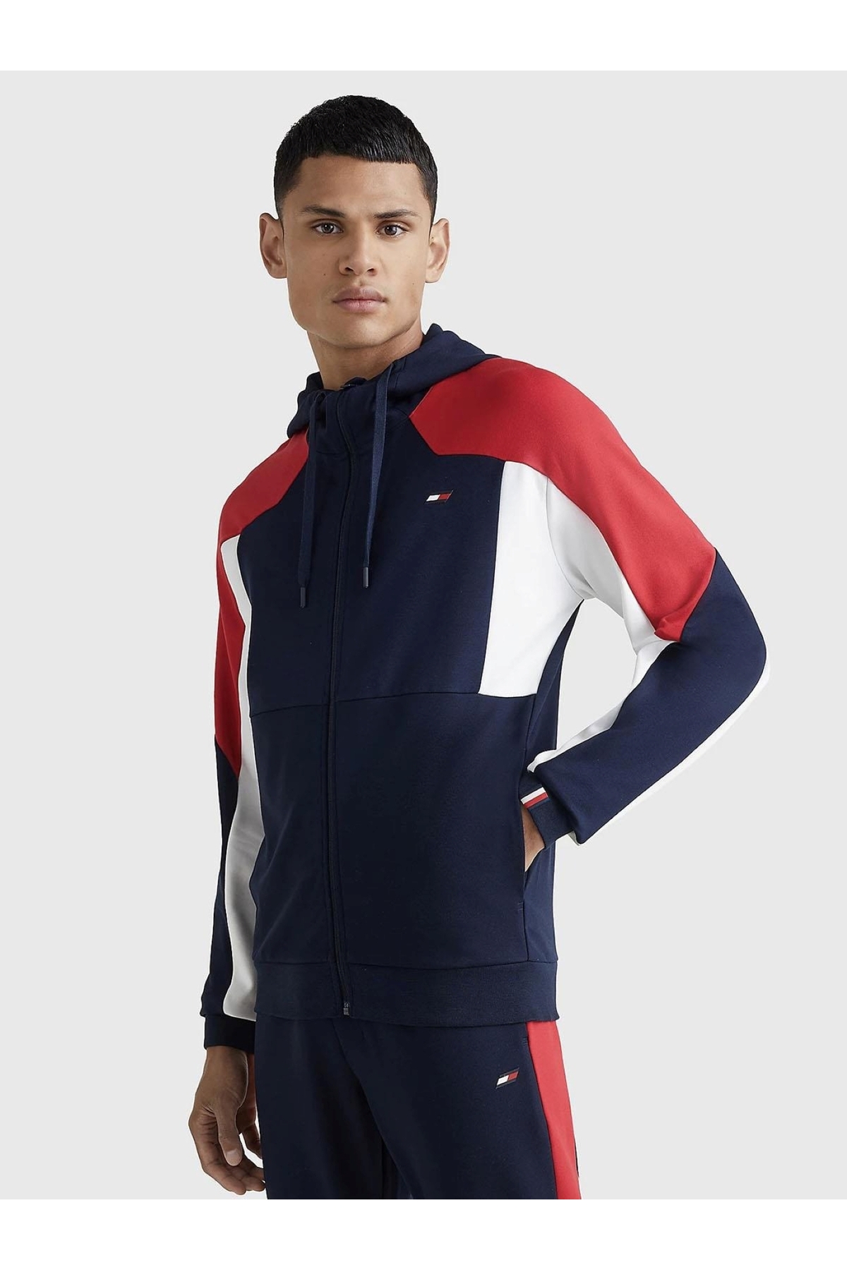 تامی هیلفیگر سویشرت زیپ‌دار اسپرت معمولی فیت