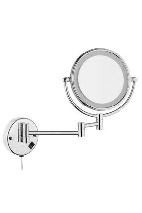 VitrA Arkitekta A44010 Makyaj Tıraş Aynası, Ledli, Krom