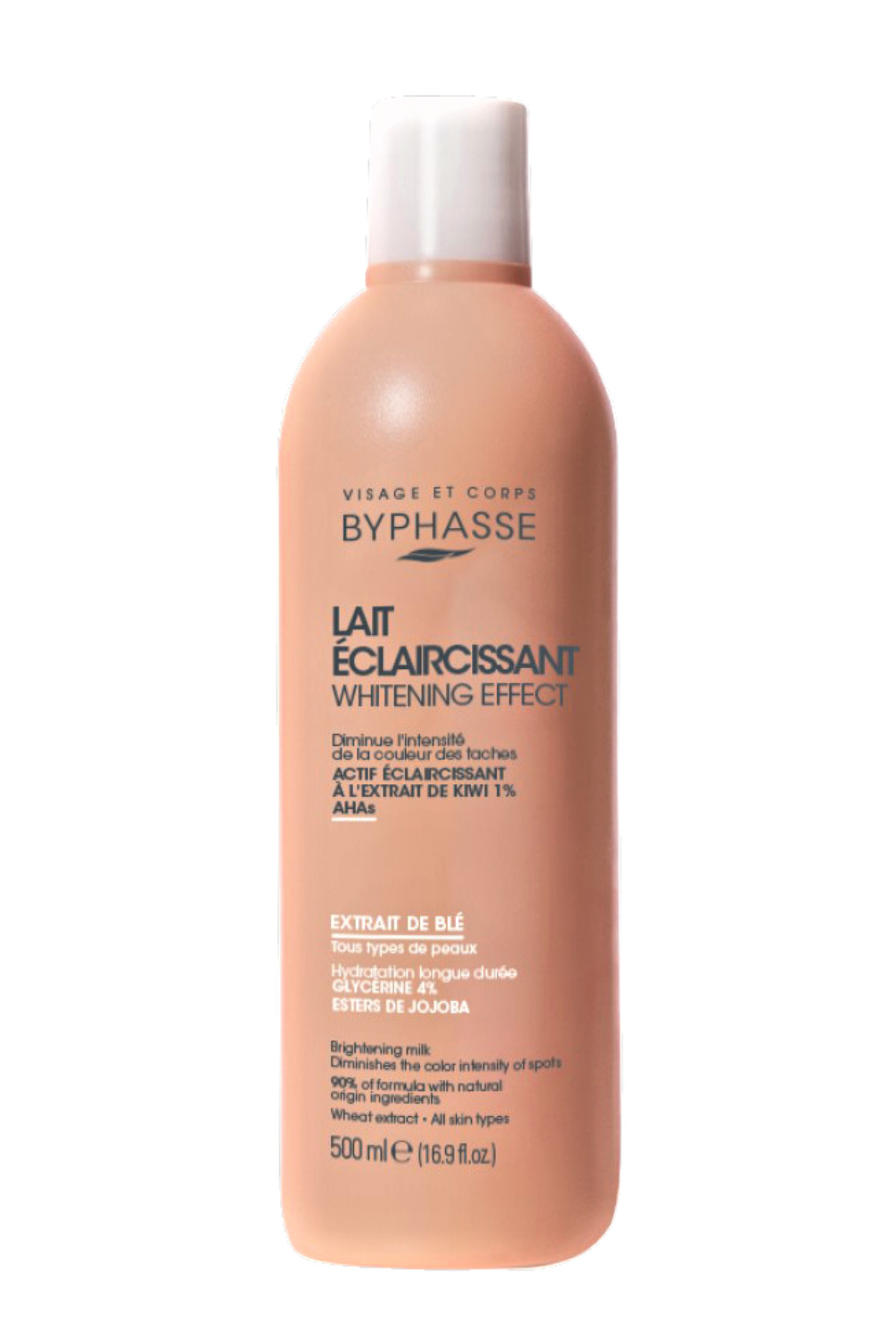 BYPHASSE-Wheat Extract Tone Equalizing and Brightening Body Milk 500ml 6