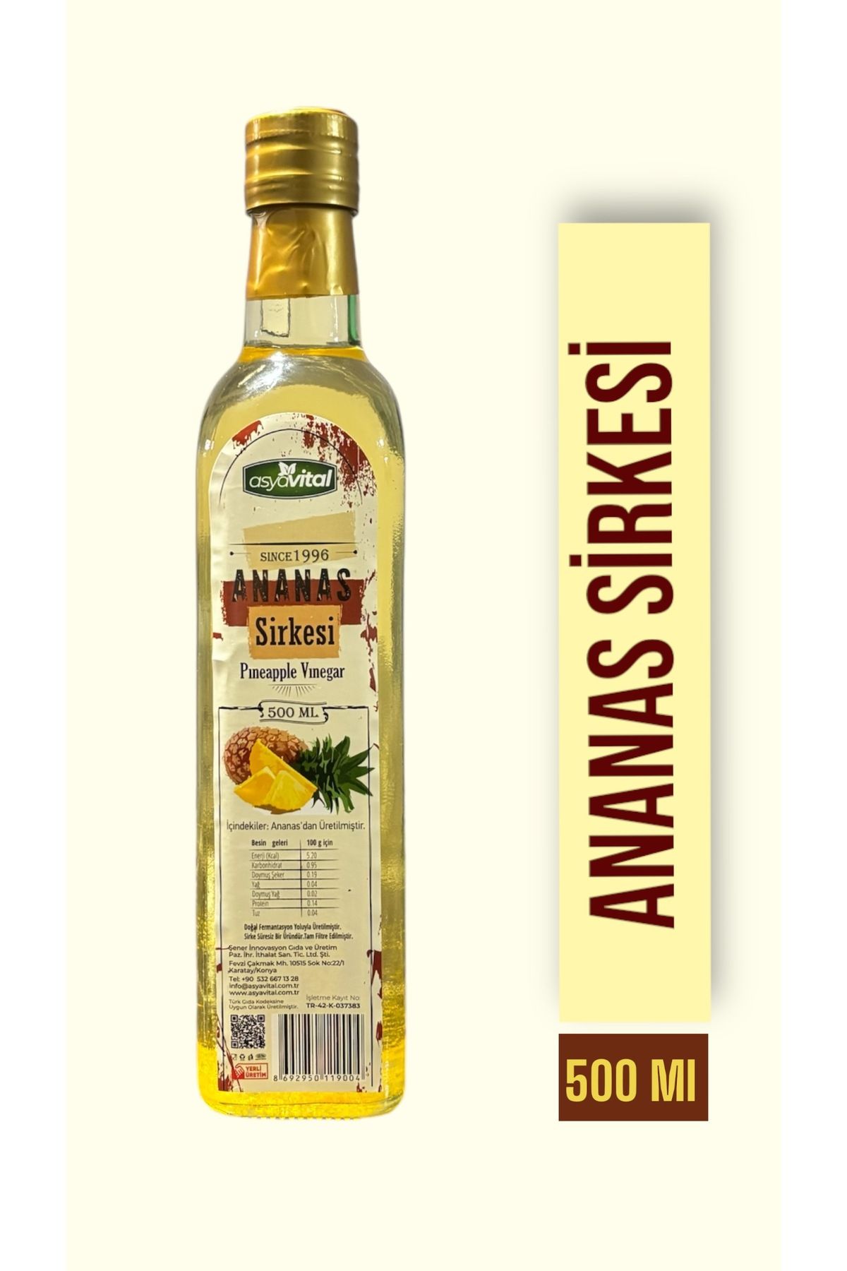 Ananas Sirkesi 500 Ml.