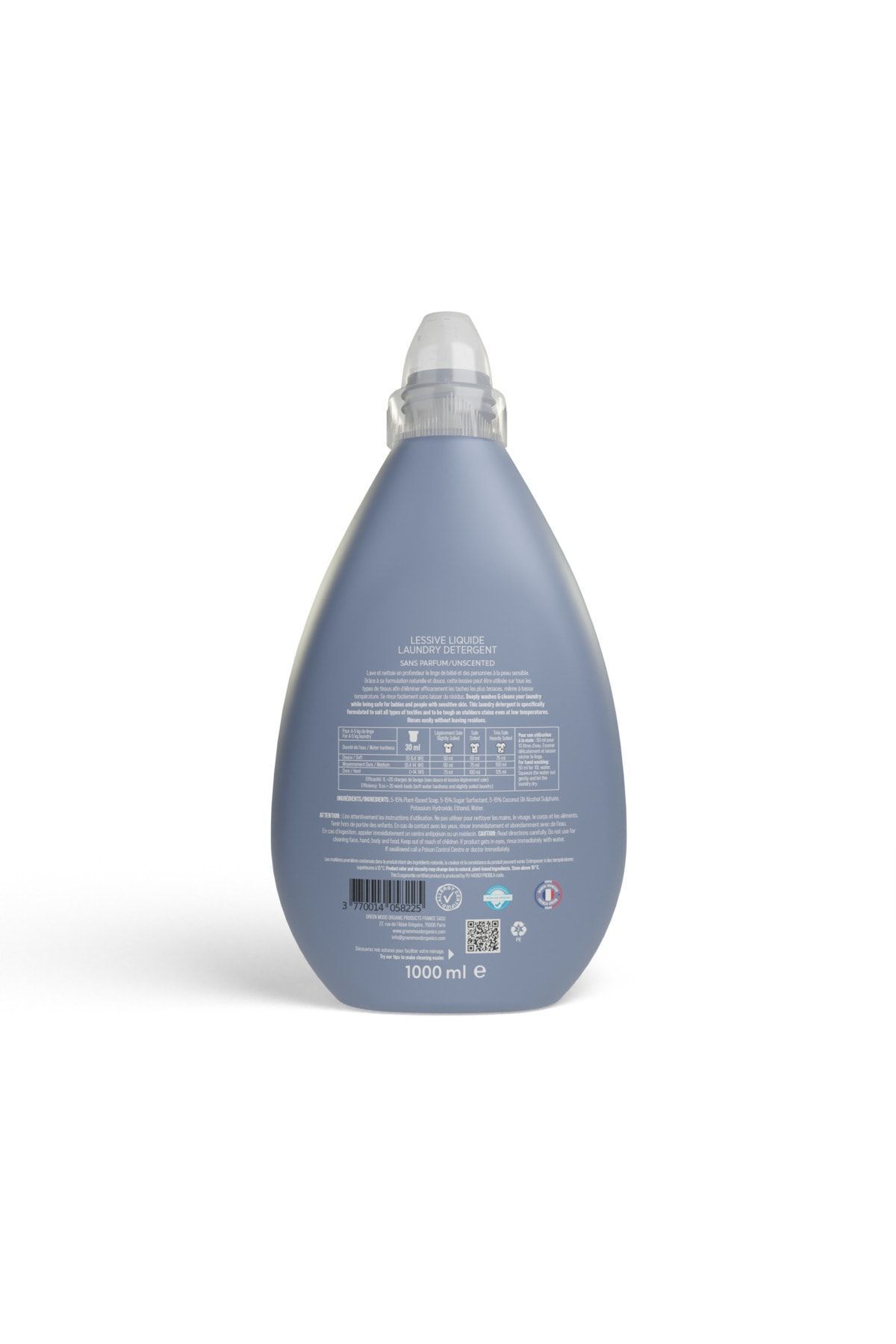 Green Mood Bitkisel Bebek Çamaşır Deterjanı Parfümsüz Alerji Sertifikalı 1000 ml Vegan fotoğrafı 2 (önizleme)
