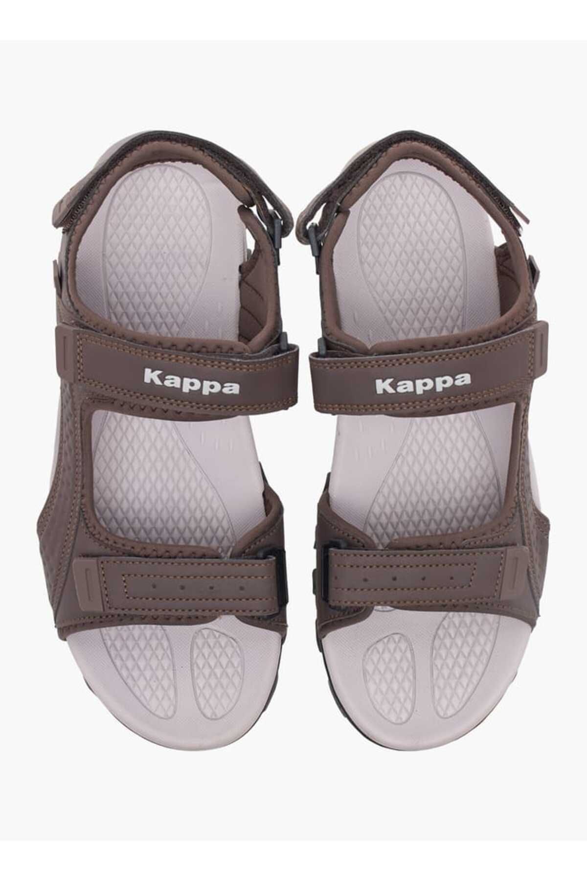 Kappa-Men's Solid Sandals with Hook and Loop Closure 1