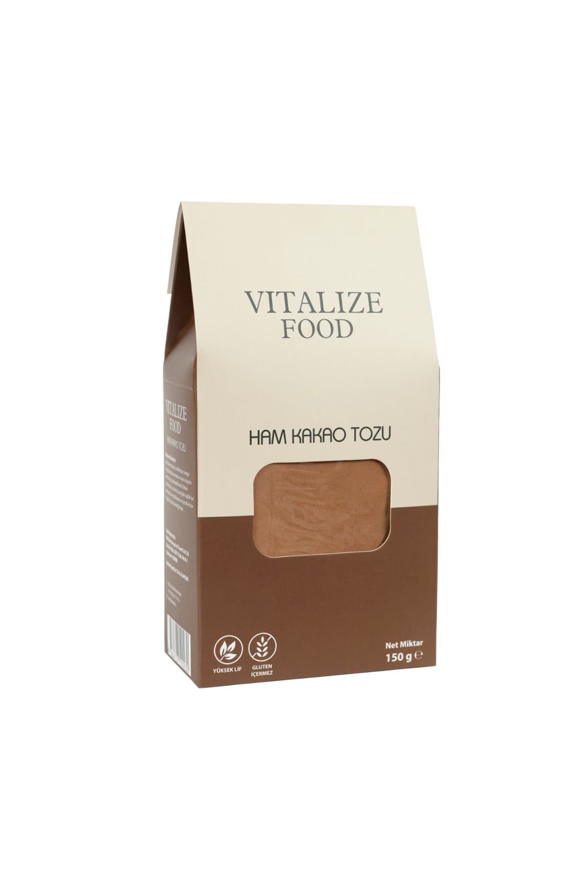 Vitalize Food Naturel Ham Kakao Tozu 150 Gr