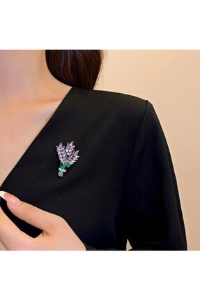 Punky Store Minimal Lavanta Çiçeği Broş-cck-039