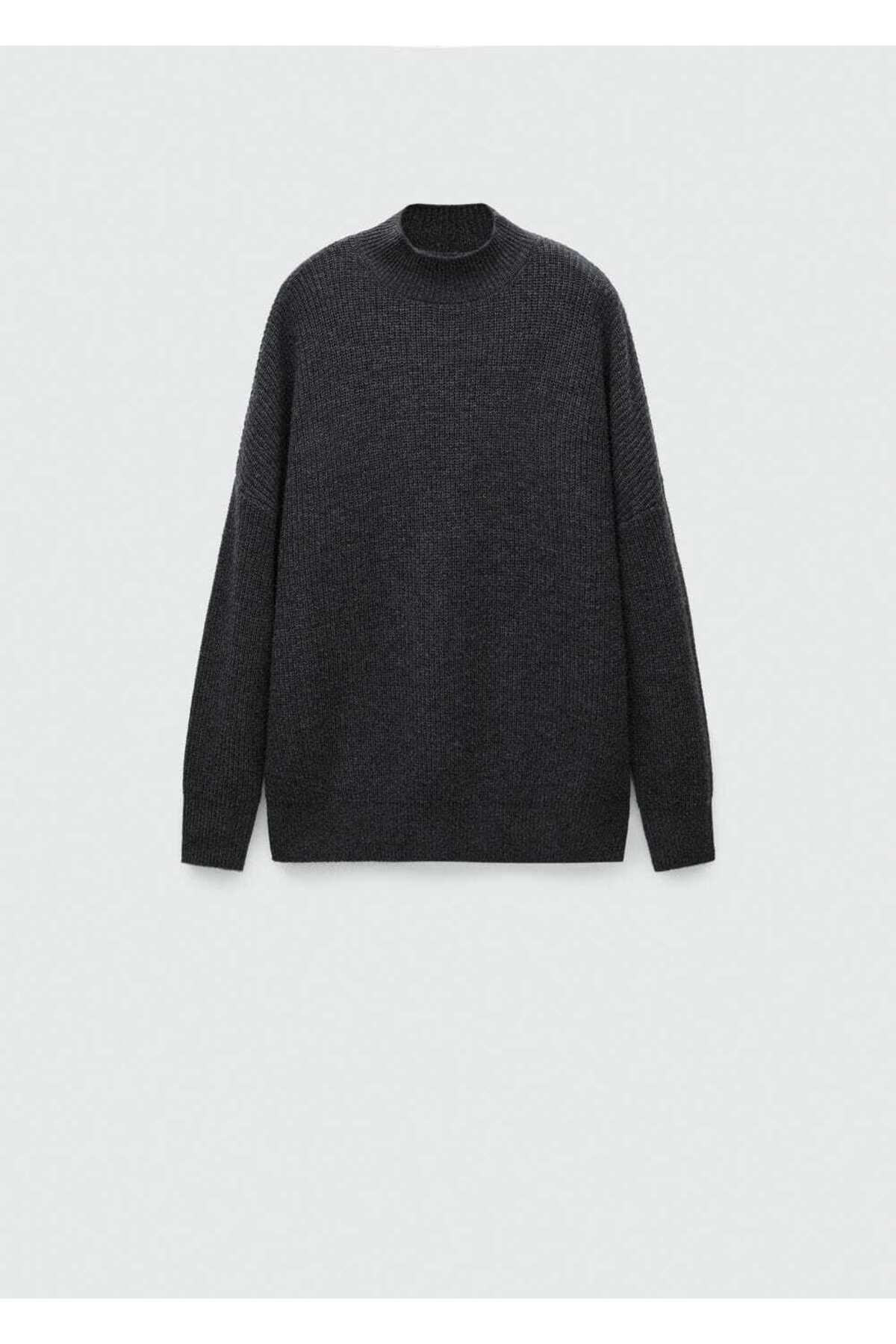 MANGO Woman-100% Wool Oversize Sweater 3