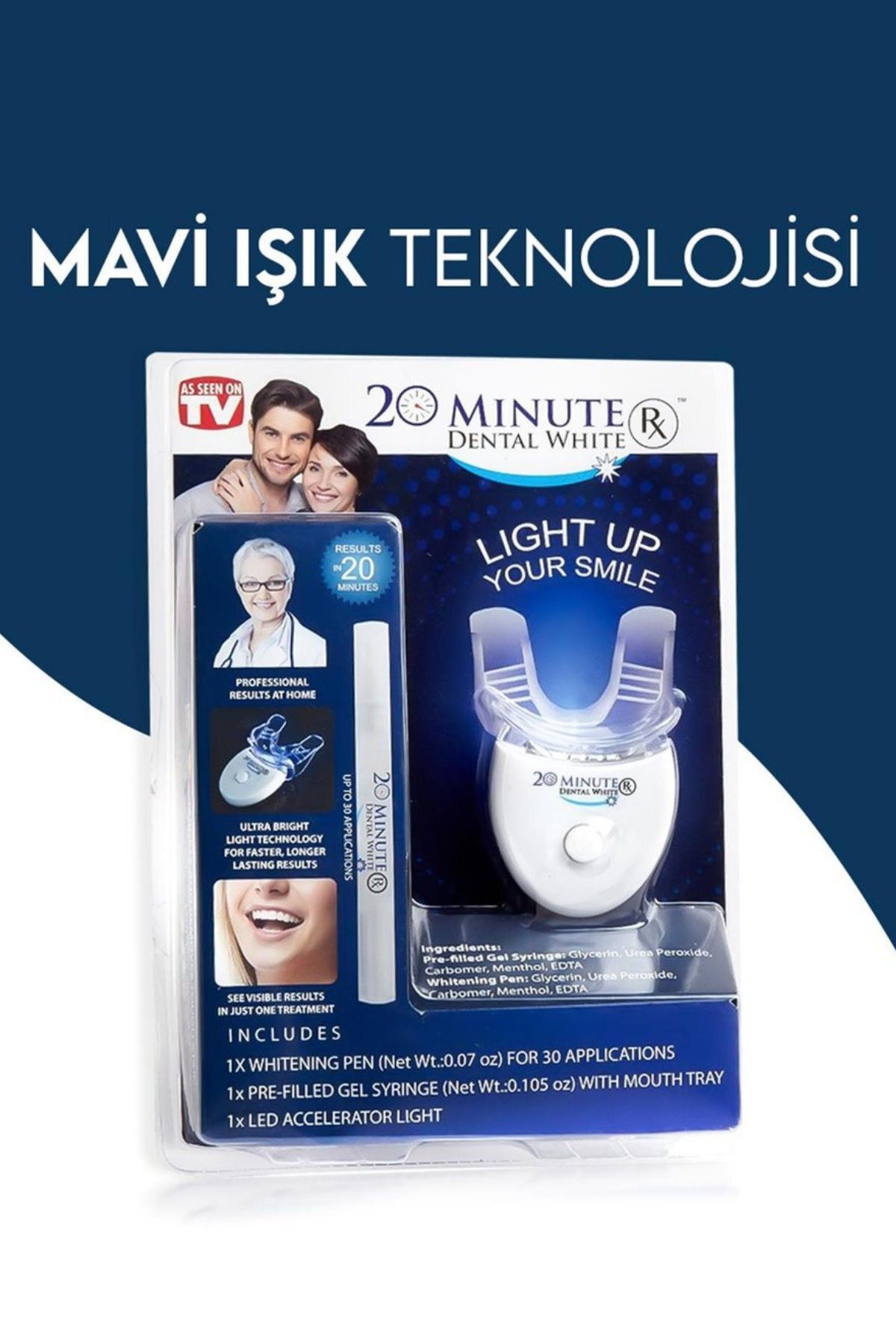 Genel Markalar Kaliteli Diş Beyazlatma Kiti & Parlatma Jeli Uv Işınlı Diş Bakım Vitamin Çubuklu Muhteşem Değişim