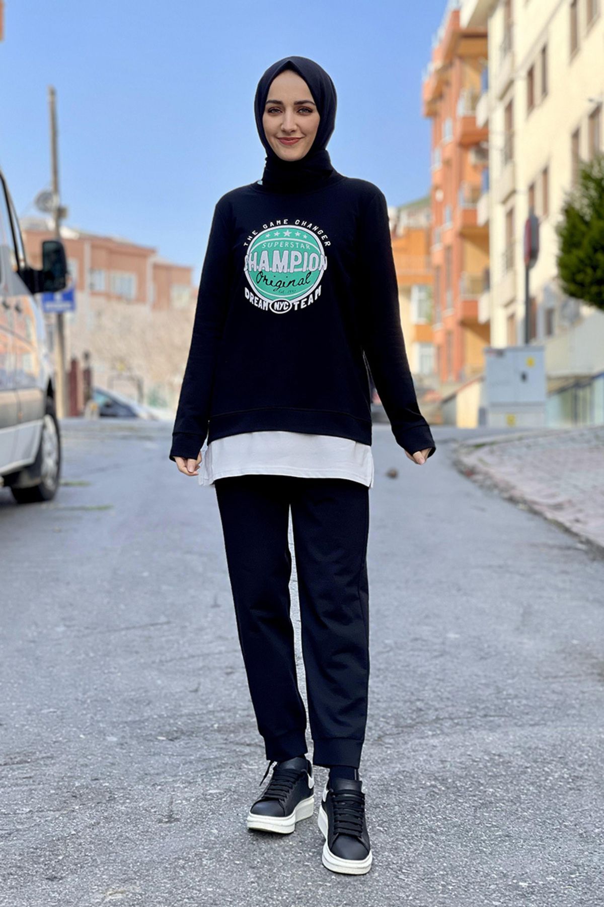 COXO Fashion`S Moda Çizgi Eşorfman Takımı