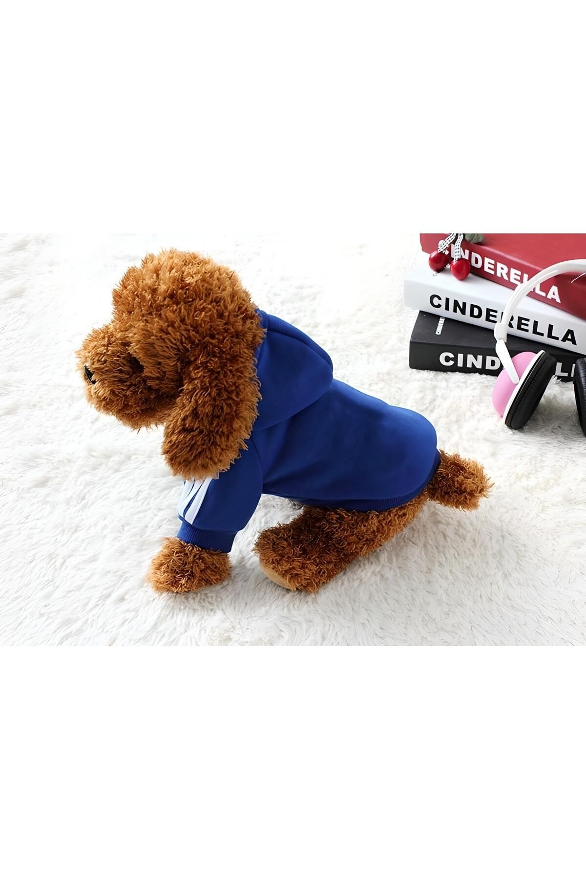 Kapişonlu Polar Sweatshirt Kedi Ve Köpek Kıyafeti Pamuk Yumuşak Dog Hoodie