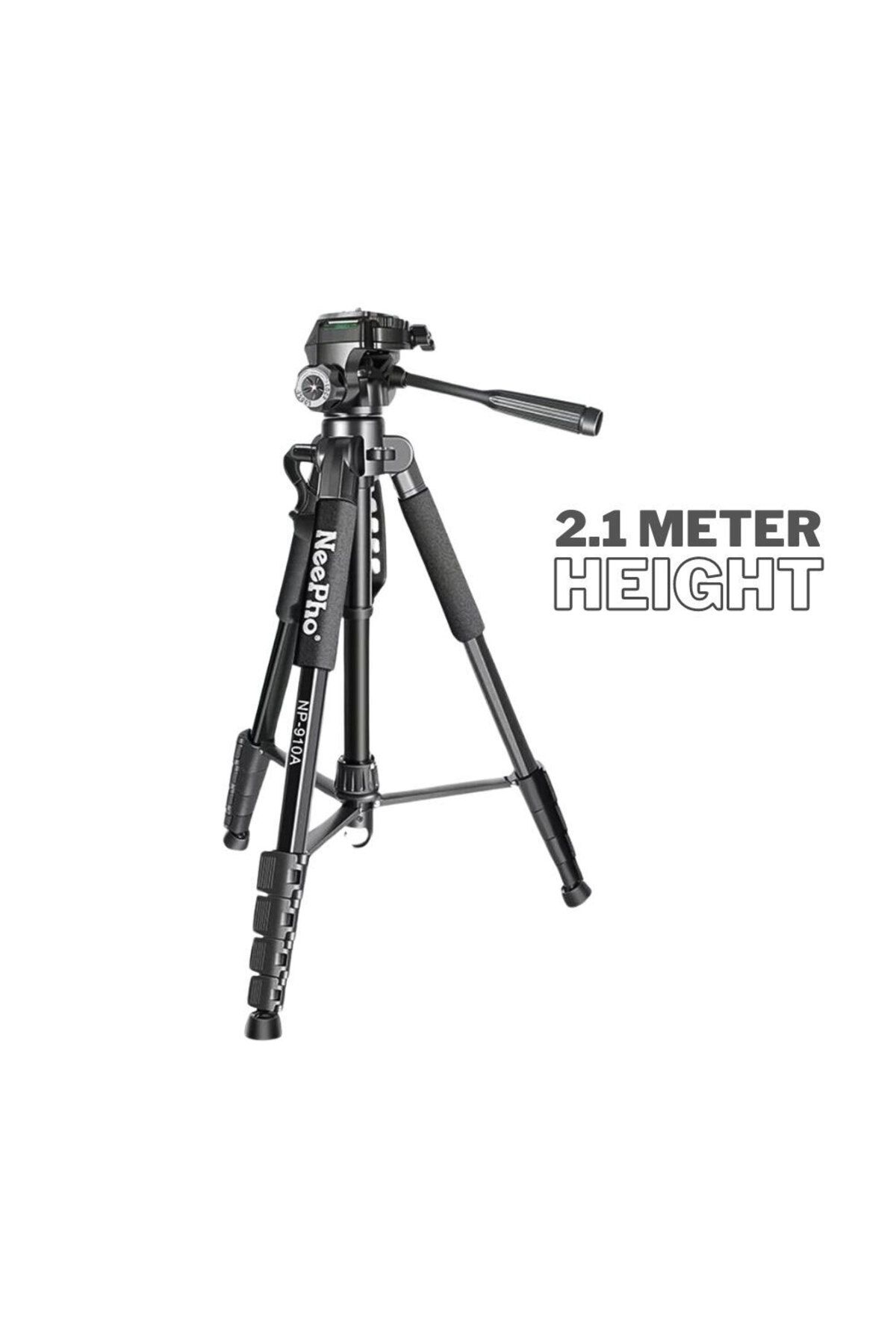 NeePho taşınabilir fotoğraf ve video çekimleri Tripod 210 cm NP-910A