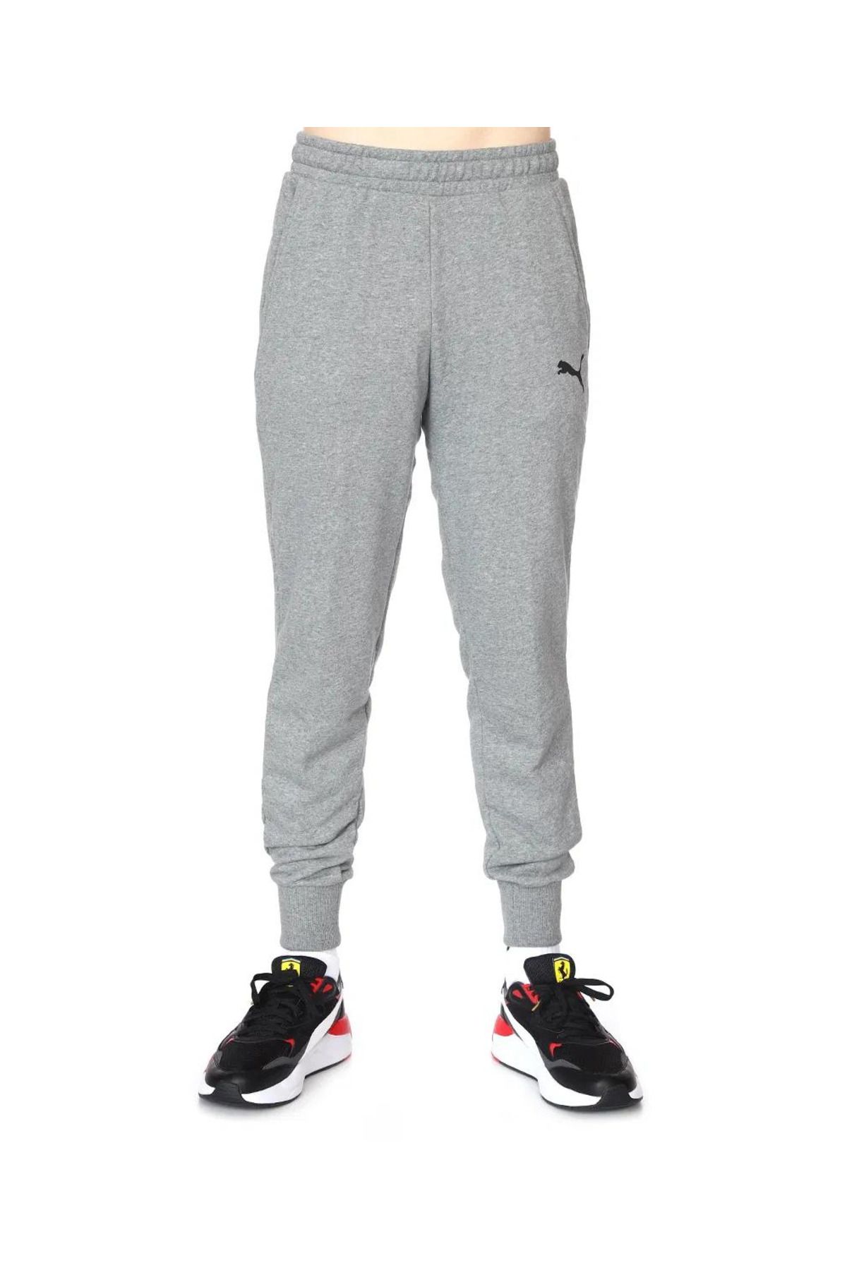 Puma Essential Logo Erkek Gri Eşofman Altı 58671653