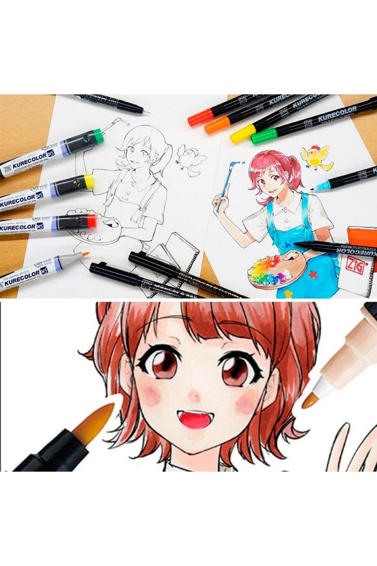 Zig-Mangaka Fine&Brush Light Chestnut 766 - Cnkc-2200 Pen 4