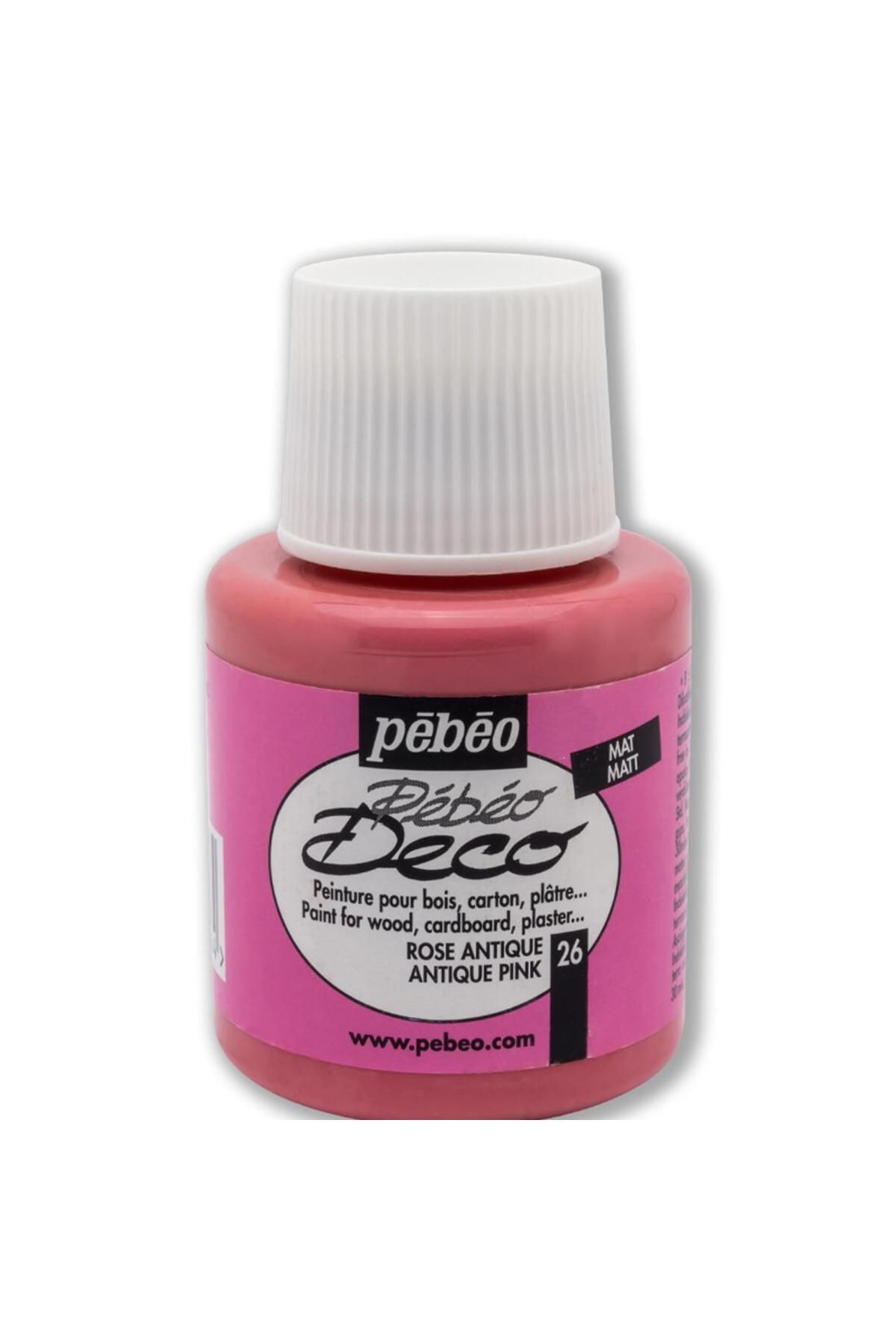 Pebeo Deco 26 Antique Pink 110 ml Ahşap Boyası