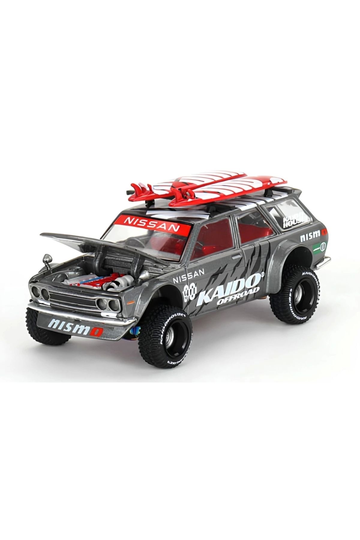 SYNOPE Çocuk Mini GT 1/64 Datsun KAIDO 510 Wagon 4x4 Kaido Offroad V1