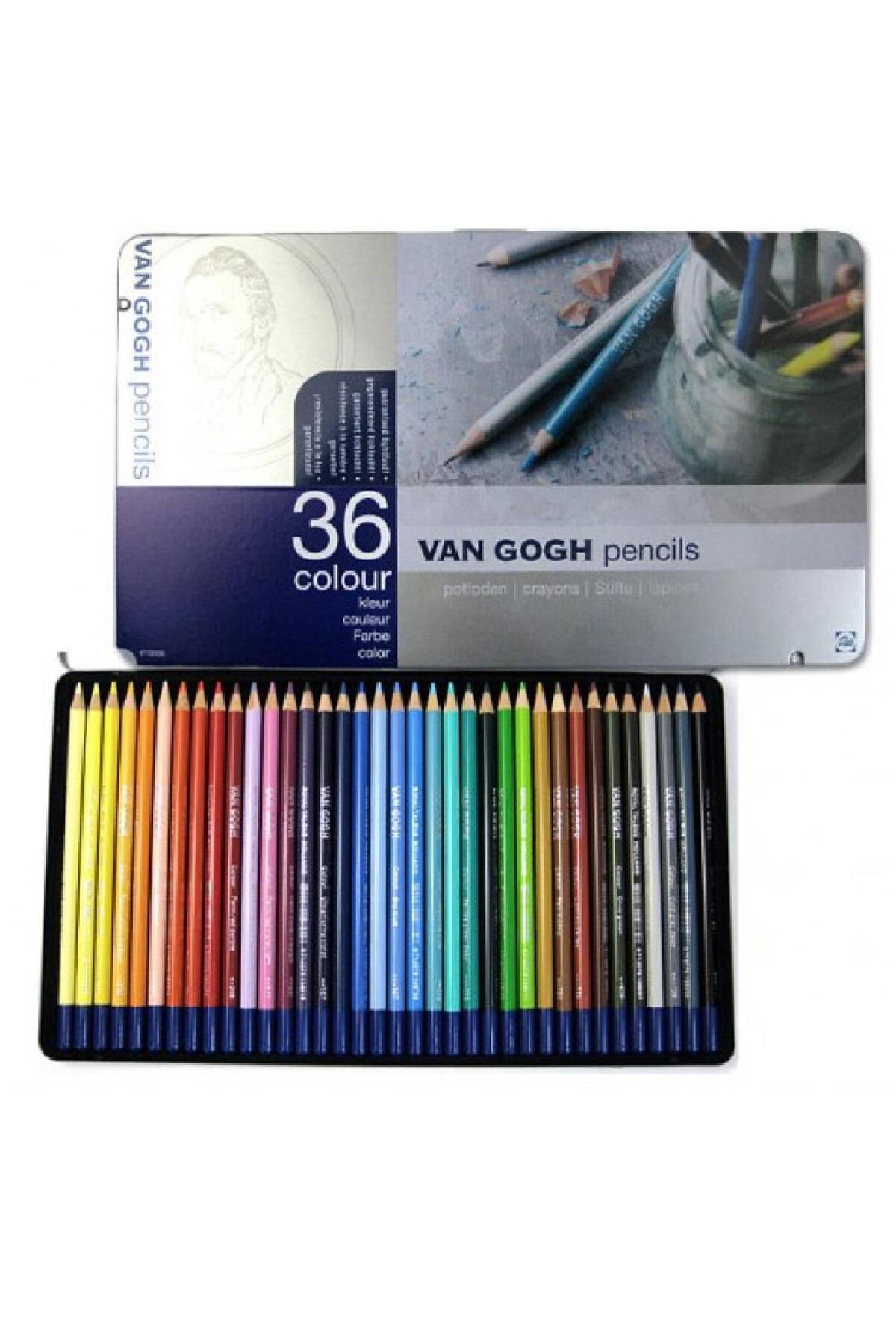 Talens-Van Gogh Crayons 36 Colors Metal Box 3