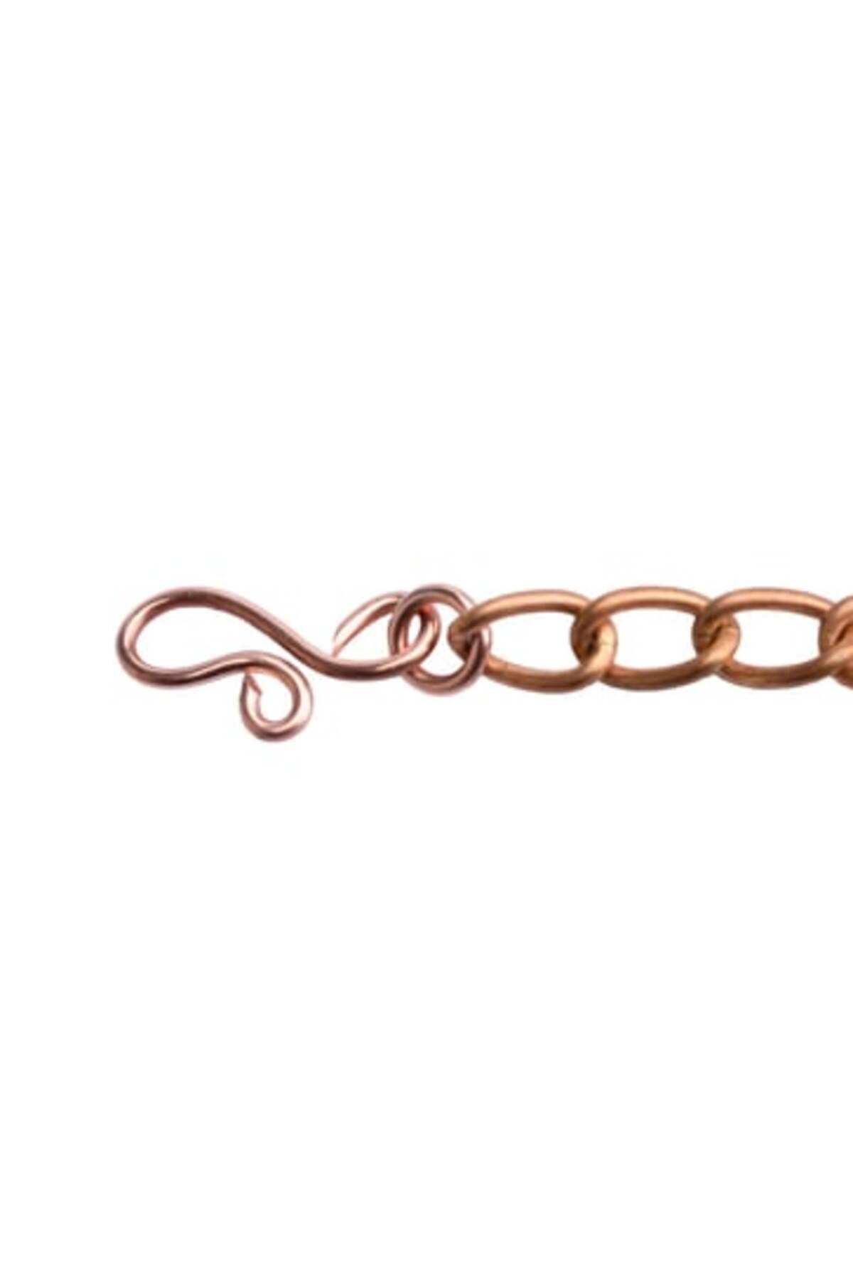 Zeynep Büyükbay-Copper Imprint Blue Bracelet 5