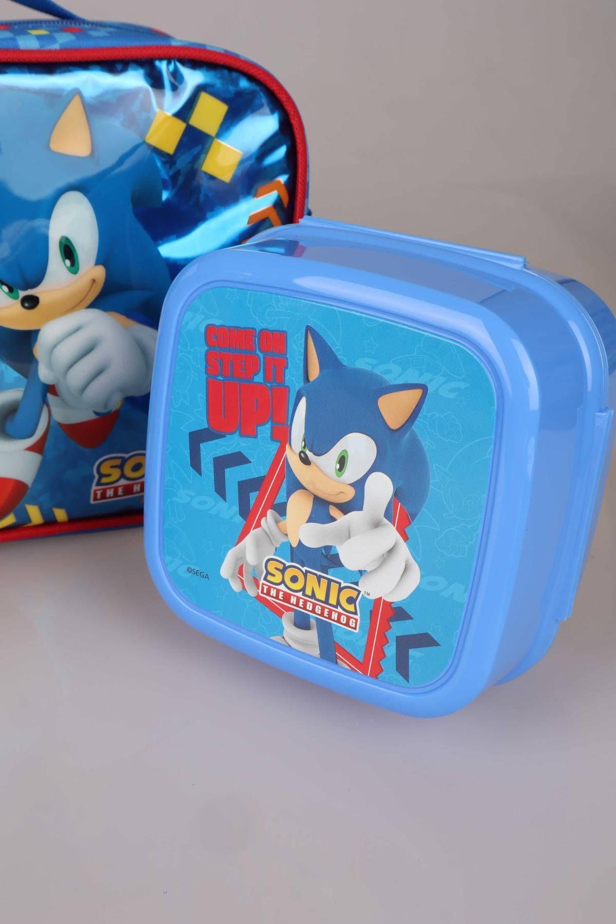 Disney-Licensed Sonic " Feeding Set " 2 Layer Lunch Box, Lunch Box και 500 ml Tritan Flask 3