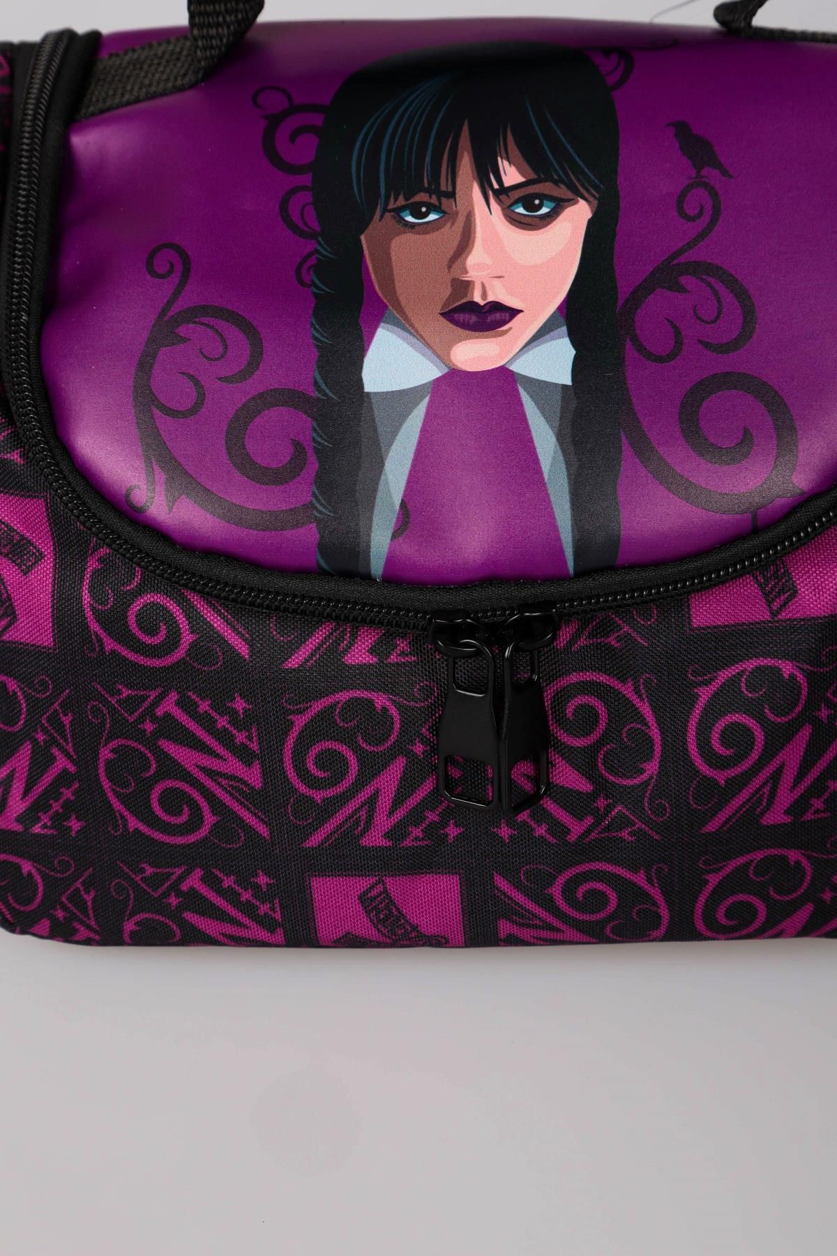 WEDNESDAY-New Season Licensed Wednesday Lunch Box - 700ml Tritan Flask and 2 Layer Lunch Box Food S 5