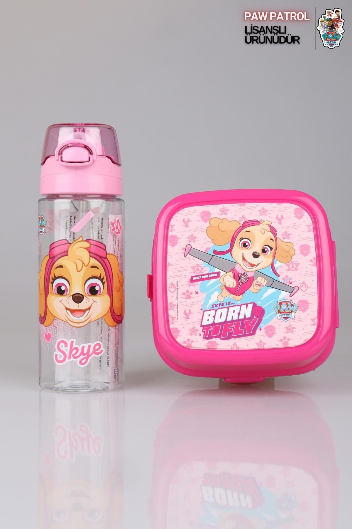 PAW PATROL-Paw Patrol Tritan Flask 500ml and Double Layer Nutrition Box Set - DEKOMUS Licensed 2