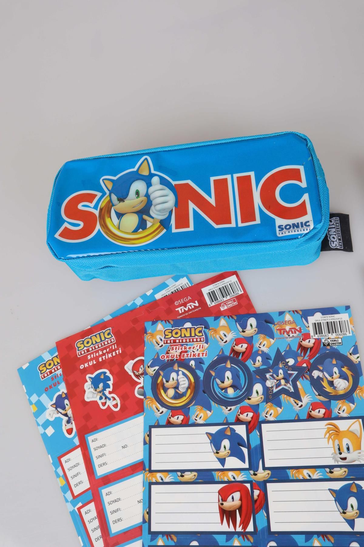 Sonic-19 Piece Licensed Stationery Set - Pen Bag Included 8