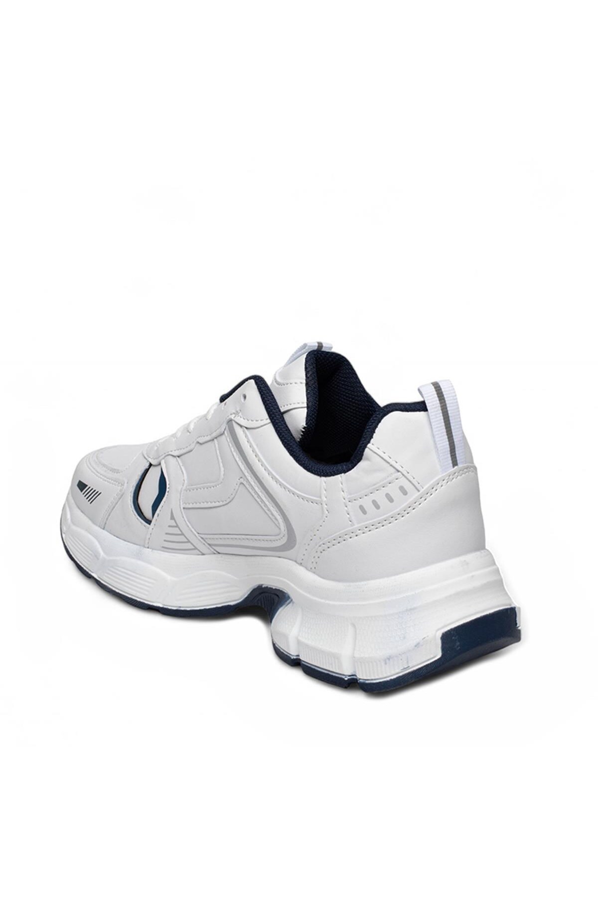 Beyaz/lacivert 7450 Kışlık Suni Deri Unisex Spor Günlük Ayakkabı Sneaker — سفید SF-0211115841 — تصویر 4 از 5
